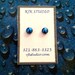 Dichroic Glass stud earrings
