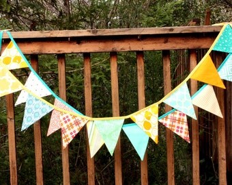 Harvest Fall Colors Bunting Flag Banner. by StarlitNestGifts