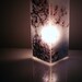 Cherry Blossom Light - Glass Polaroid Photo Table Lamp - Unique Housewarming Gift, Home Decor, Functional Illuminated Art
