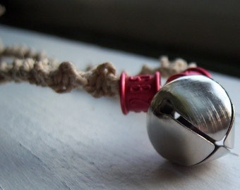 Natural Hemp with Pigeon Rings and Bell