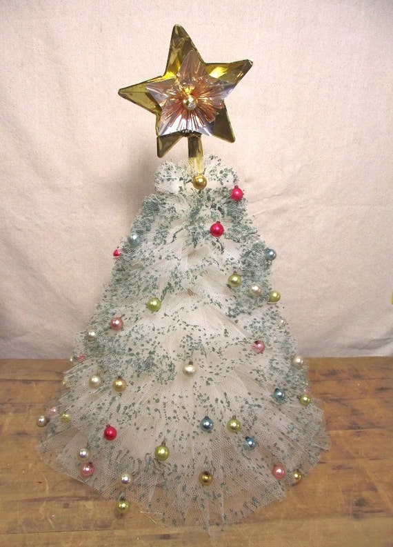 items similar to vintage tulle christmas tree hand made items similar to vintage tulle christmas tree hand made