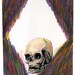 SALE! The Colorful Skull (original drawing, 2011)