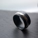 Night - spinner silver ring, male wedding ring