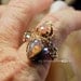 New Design - Vintage Glass Opal and 14kGF Handmade Wire Wrapped Ring