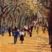 Afternoon in Paris PRINT of Original painting Romance Love Summer Vacation