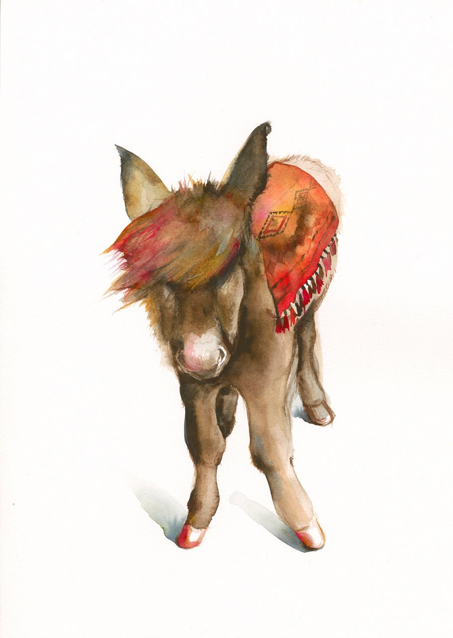 mule anacapri animal print