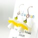 Yellow Daffodil Earrings, Lucite Jewelry, Vintage Glass Earrings, Flower Earrings, Spring Earrings, Swarovski Elements and Sterling Silver