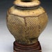 WoodFired and Ash Glazed Faceted Miniature Vase