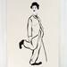 Vintage Charlie Chaplin Illustrated Poster Print Number 2 Cadeaux 1972