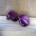 Vintage Moonglow jewelry, Clip On Earrings, Purple Moonglow