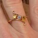 Golden Kiss - 10k Yellow Gold with Golden Topaz and White CZ - (9)