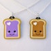 Peanut Butter and Jelly Best Friend Necklace Set