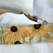 chain martingale dog collar, heirloom garden, limited slip style, 1.5 inches wide, adjustable, ready to ship