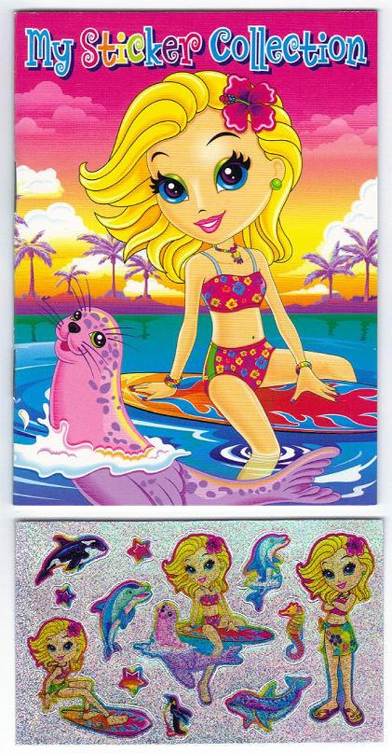 Lisa Frank My Sticker Collection Mini Album Book with