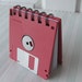 Watermelon Red Recycled Geek Gear Blank Floppy Disk Mini Notebook
