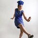 Vintage Flapper Fringe Dress and Fascinator with Sequins Galore - Showgirl Costume - Small Medium Great Gatsby