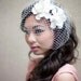 COUTURE CLAY - Ready to Ship, Antique White Gardenia Style 2 Hair Flower