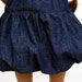 American Girl Doll Clothes - Back to Basics, A Bubble Skirt in Navy Blue Denim, Made To Order