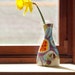 Bud Vase READY to SHIP Vase Ceramic Vase Jubilation Small Funky Vase Colorful Pottery Gift for Teacher Gift for Hostess Best Friend Gift J