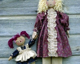 CF201 Emma's Dolly - PDF Cloth Doll Pattern