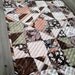 Quilted Table Runner - Spinning Nines in Dandelion Daydreams