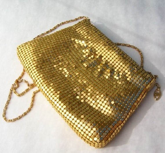 gold mesh purse