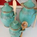 Kitchen Canister Set of Three in Turquoise - Made to Order