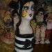 Flapper Mannequin Head Vintage Smoking Boudoir Doll Style Blonde Hat / Wig Stand Display ALWAYS Ready to Ship