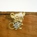 Mouse Brooch - 1950s Vintage Pin
