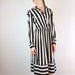 Striped Dress - Vintage 1970s Polka Dot Dress