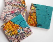 Chicago Map Coasters
