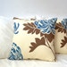 ON SALE Big blue flower pillow covers set of 2
