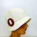 Cream Linen Cloche with Red Wooden Buckle - Made to Order