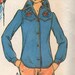 Vintage Butterick 3543 Cowboy Western Shirt Sewing Pattern Cactus and Hat Transfers Unused Size 12
