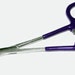 Self Locking Dipped/No Mar Curved Forceps
