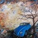 1965 Volkswagen Beetle Original Painting, men, gift, present