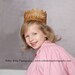 Vintage Inspired Gold or Silver Lace Crown/Tiara newborn, baby or child photography prop/birthday accessory/Keepsake