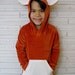 Fox Hoodie Velour Jacket, Custom Size