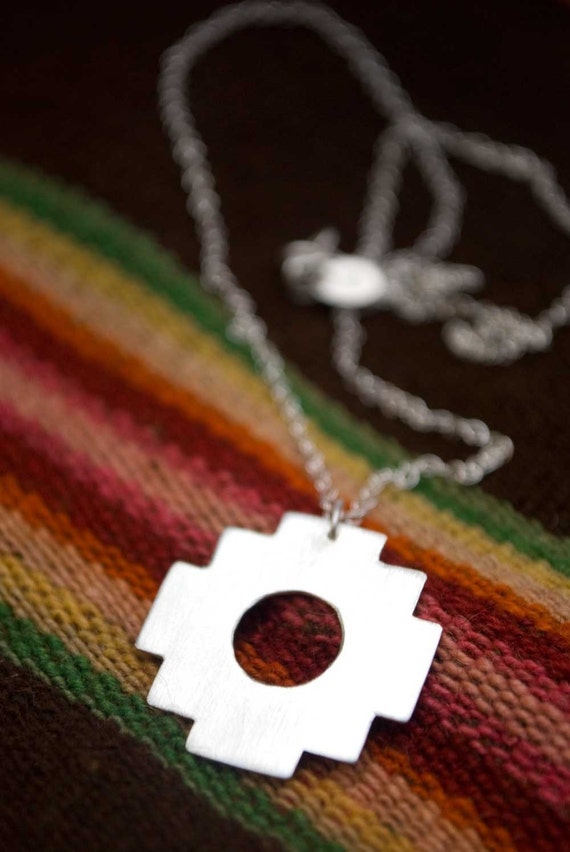 Chakana Andean Inca Cross necklace