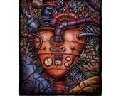 Horsepower Heart- 8" x 10" Surreal Steampunk Heart Horsepower Heart- 8" x 10" Surreal Steampunk Heart