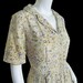 Paint Splatter Novelty Print Vintage 50's Cold Rayon Shirt Dress M 38