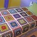 Crochet Granny Square Blanket Twin Blanket or Full Blanket Crochet Granny Square Afghan Granny Square Throw Crochet Afghan Rainbow Blanket