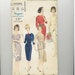 1960s Vintage Sewing Pattern Vogue 9988 Sheath Dress Size 12 Bust 32 99