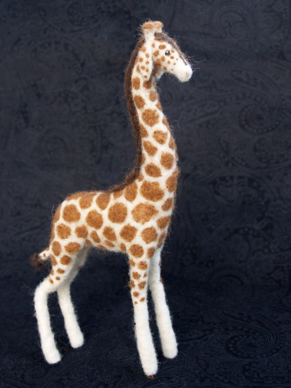 Custom Giraffe - Needle Felted Wool Sculpture