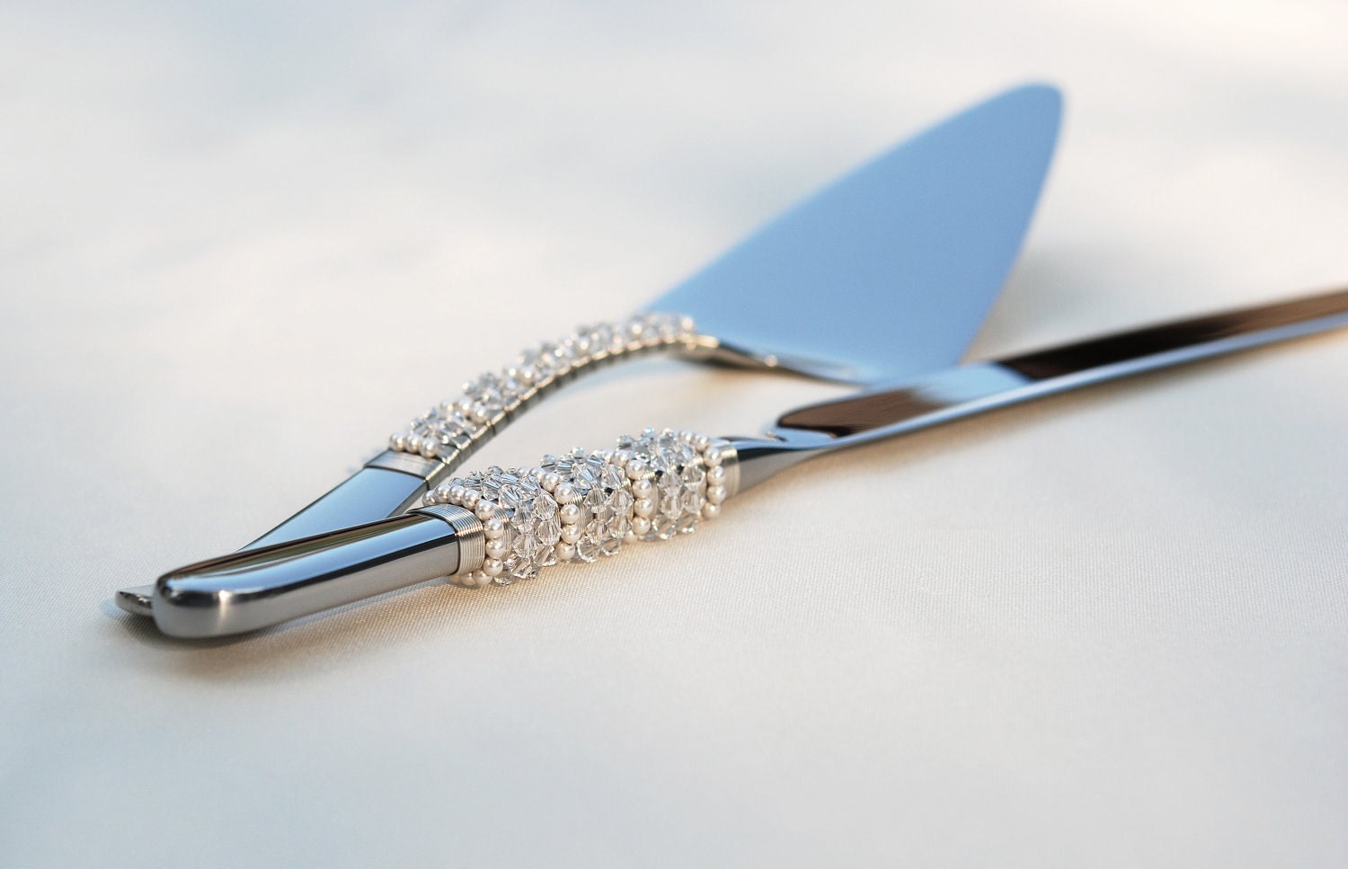 knife cake wedding knife cake set Swarovski server set cake cake wedding