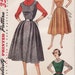 RESERVED FOR SwellDame Vintage Sewing Pattern Ladies Dress or Jumper Simplicity 4422 Small 30" Bust