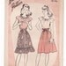Vintage Sewing Pattern 1940's Teen Skirt and Peasant Blouse 31 1/2 Bust Advance 3965