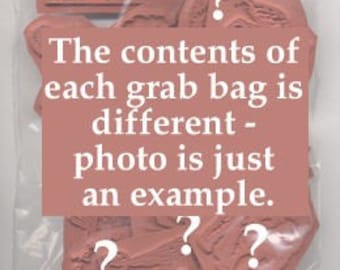 25 Piece Unmounted Rubber Stamp Grab Bag