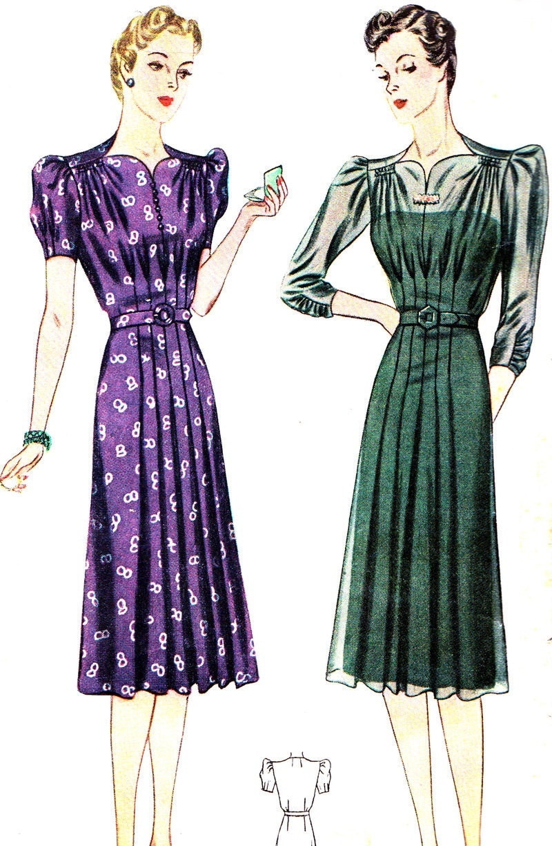 1930 1940 Bombshell Evening Dress Patterns