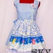 SALE Baby Blue Maid's Dress w/ Care Bears Apron S-M Ready To Ship